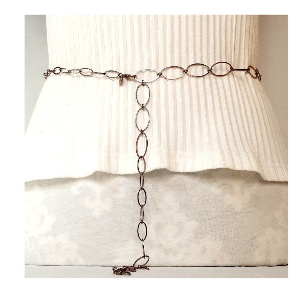 Alfani Opera Necklace Chain Belt Rose Gold Tone Oval Links Large